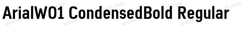 ArialW01 CondensedBold Regular字体转换